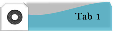 3D Tab created in PowerPoint. Is coral blue in color.